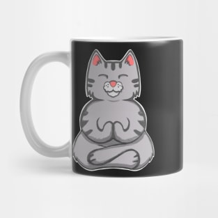 Yoga Cat Meditating Zen Cat Mug